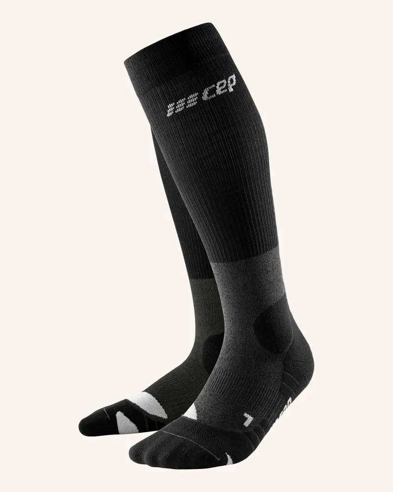 CEP Trekking-Socken Hiking Merino Knee-High Mit Kompression grau Grau