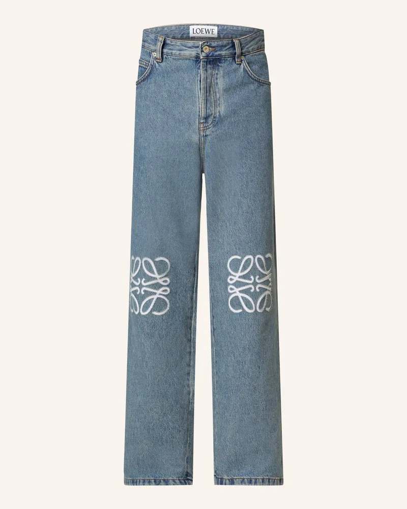 Loewe Jeans Anagram Baggy Fit blau 5475