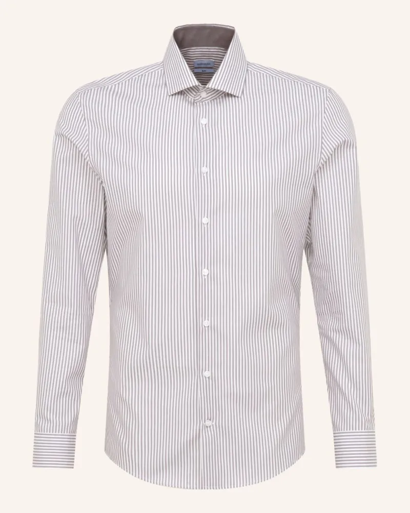 Seidensticker Business Hemd Slim Fit grau Grau