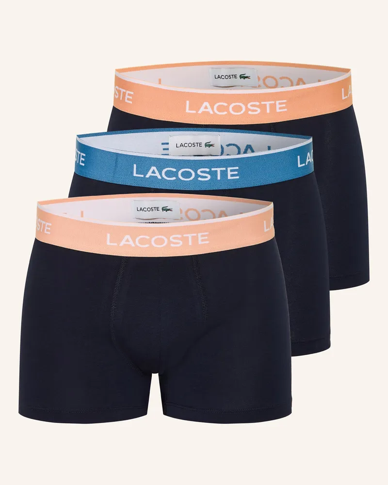 Lacoste 3er-Pack Boxershorts Dunkelblau