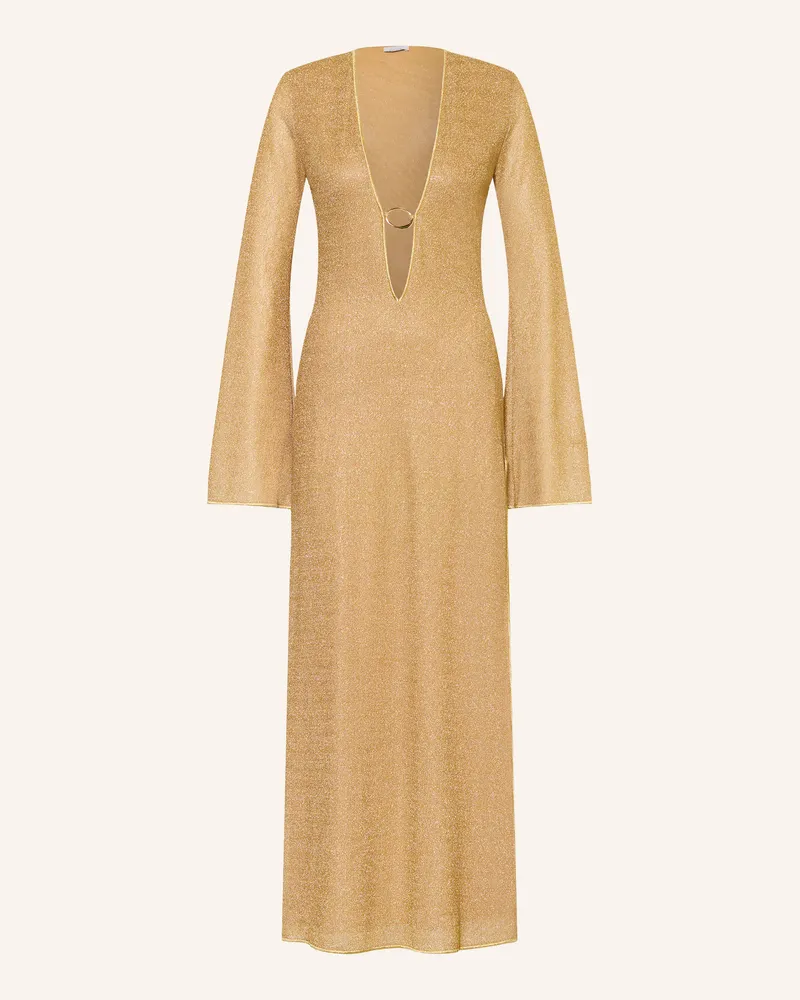 Oséree Strandkleid Lumière Mit Glitzergarn gold Gold