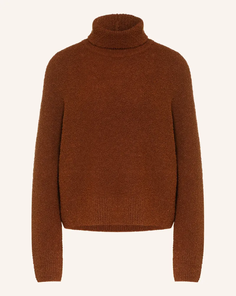 HUGO BOSS Rollkragenpullover Fubrini braun Braun