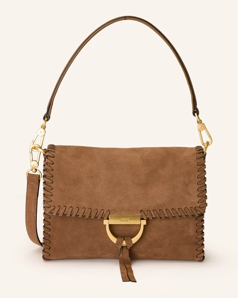 Abro Schultertasche TEMI STITCH Camel