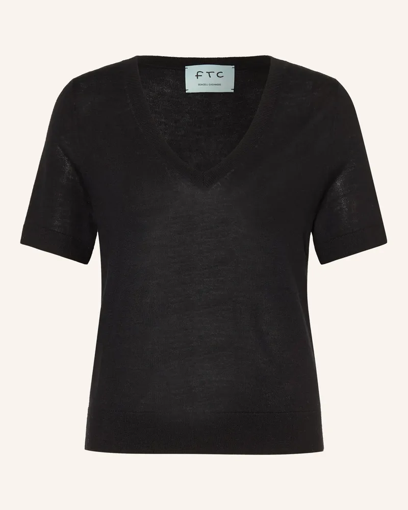 FTC Cashmere Strickshirt Mit Cashmere schwarz Schwarz