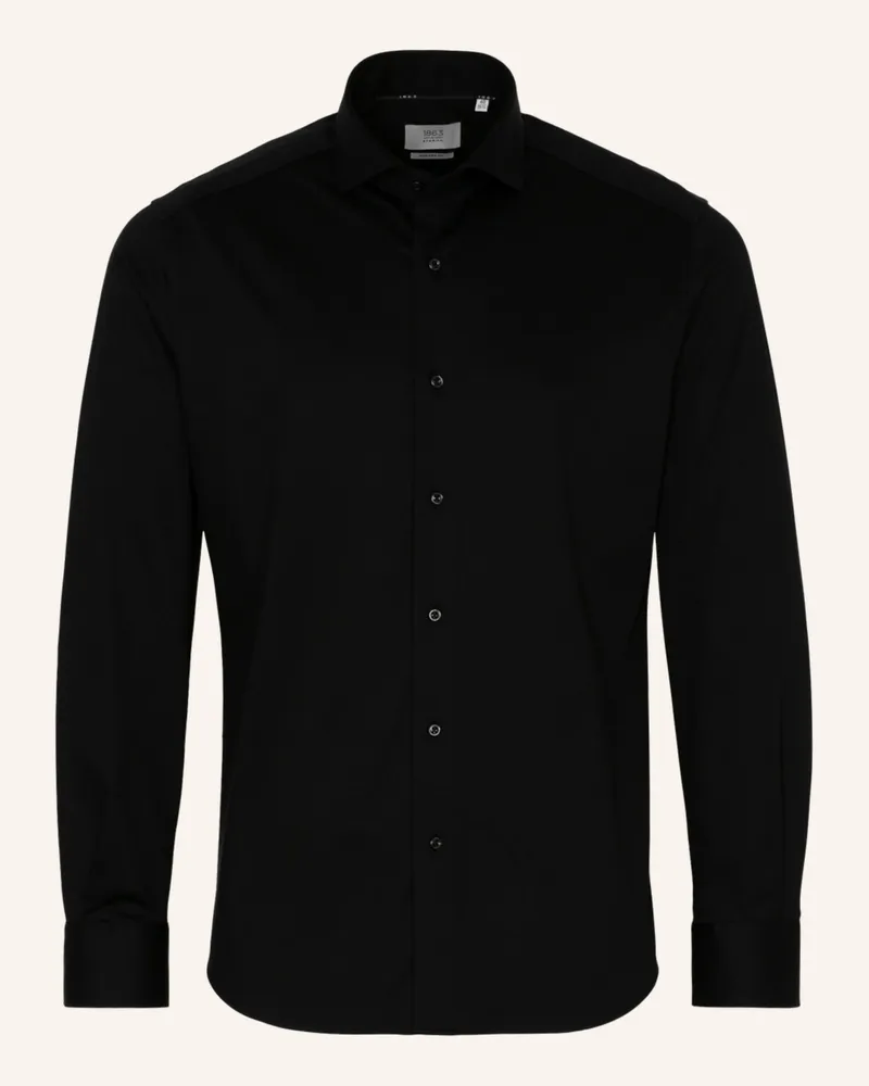 Eterna Jerseyhemd Modern Fit Schwarz
