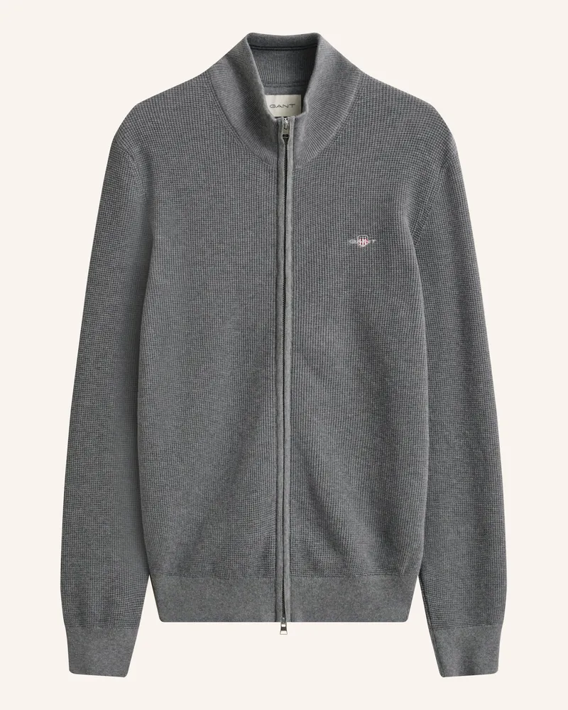 Gant Strickjacke grau Dunkelgrau