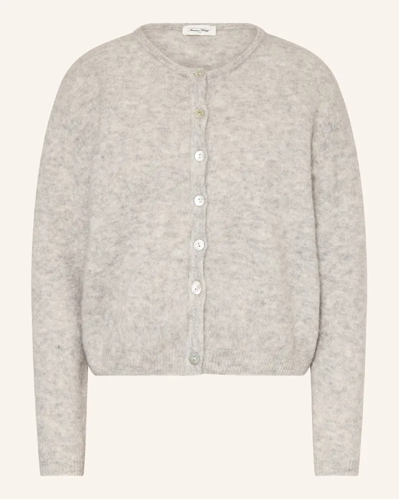 American Vintage Strickjacke Mit Alpaka grau Grau