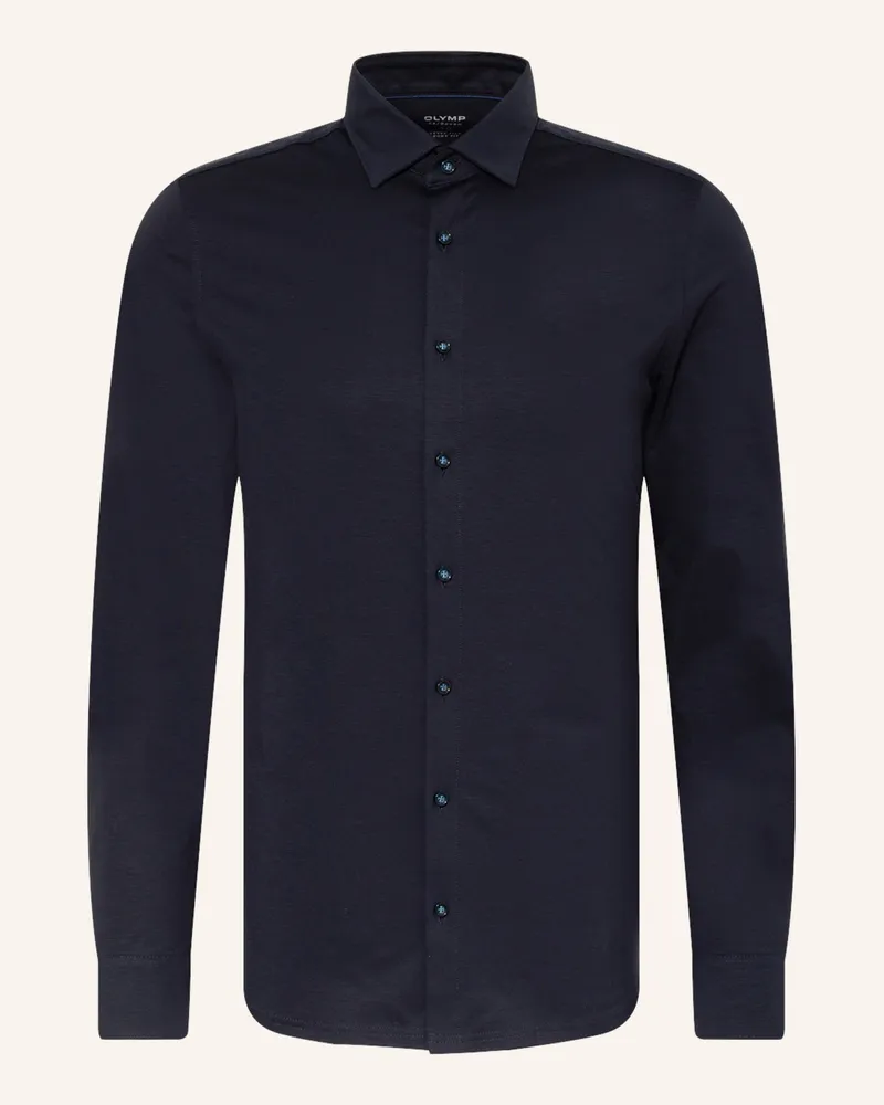Olymp Jerseyhemd Level Five 24/Seven body fit Dunkelblau