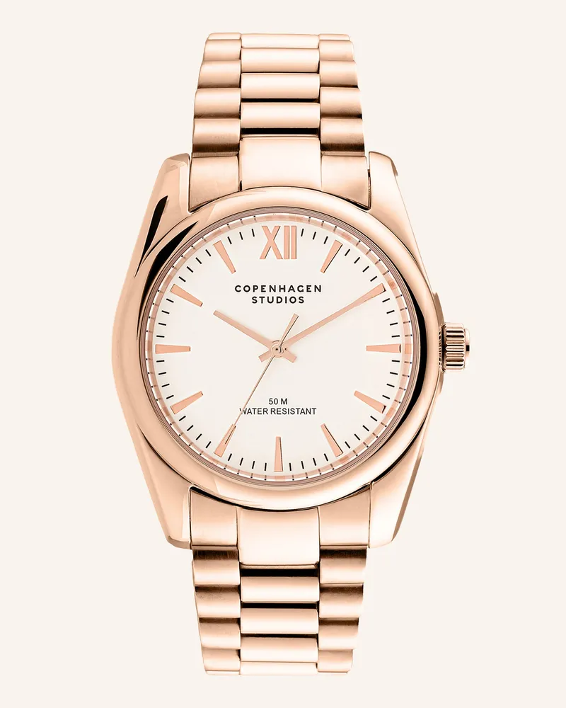 Copenhagen Armbanduhr  Aus  Edelstahl rosegold Roségold