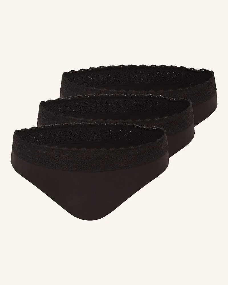 Triumph 3er-Pack Slips FEEL OF MODAL Schwarz