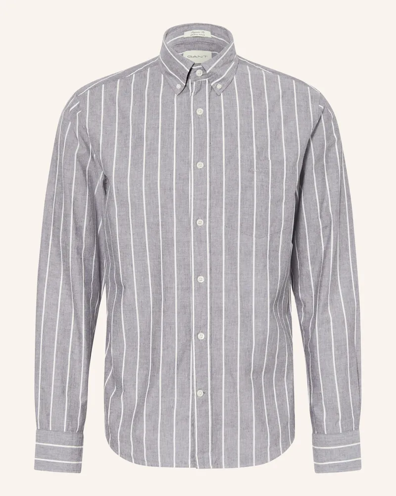 Gant Hemd Regular Fit blau Dunkelgrau