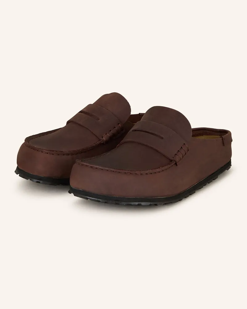 Birkenstock Pantoletten Naples braun Dunkelbraun