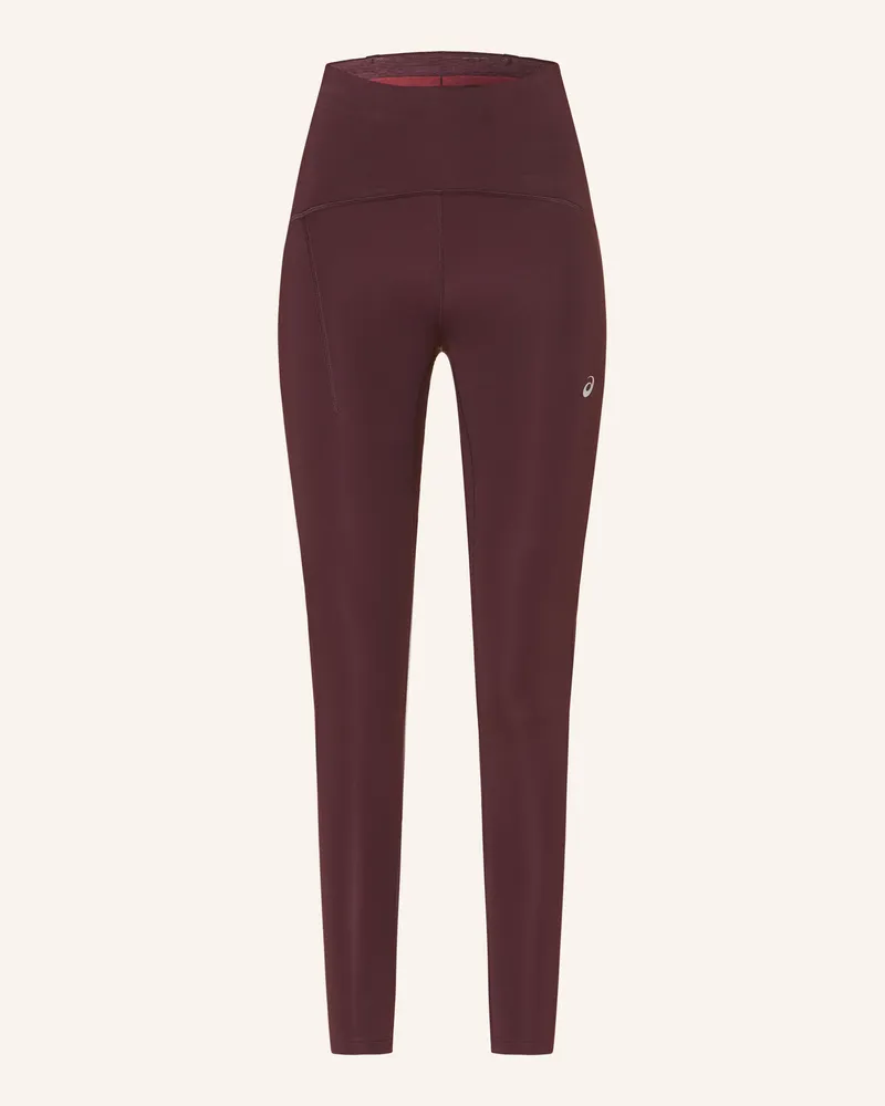 Asics Lauf-Tights Road High Waist Tight rot Dunkelrot