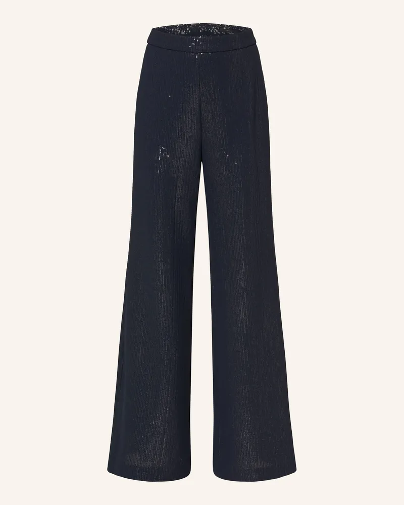 windsor. Marlenehose mit Pailletten Dunkelblau