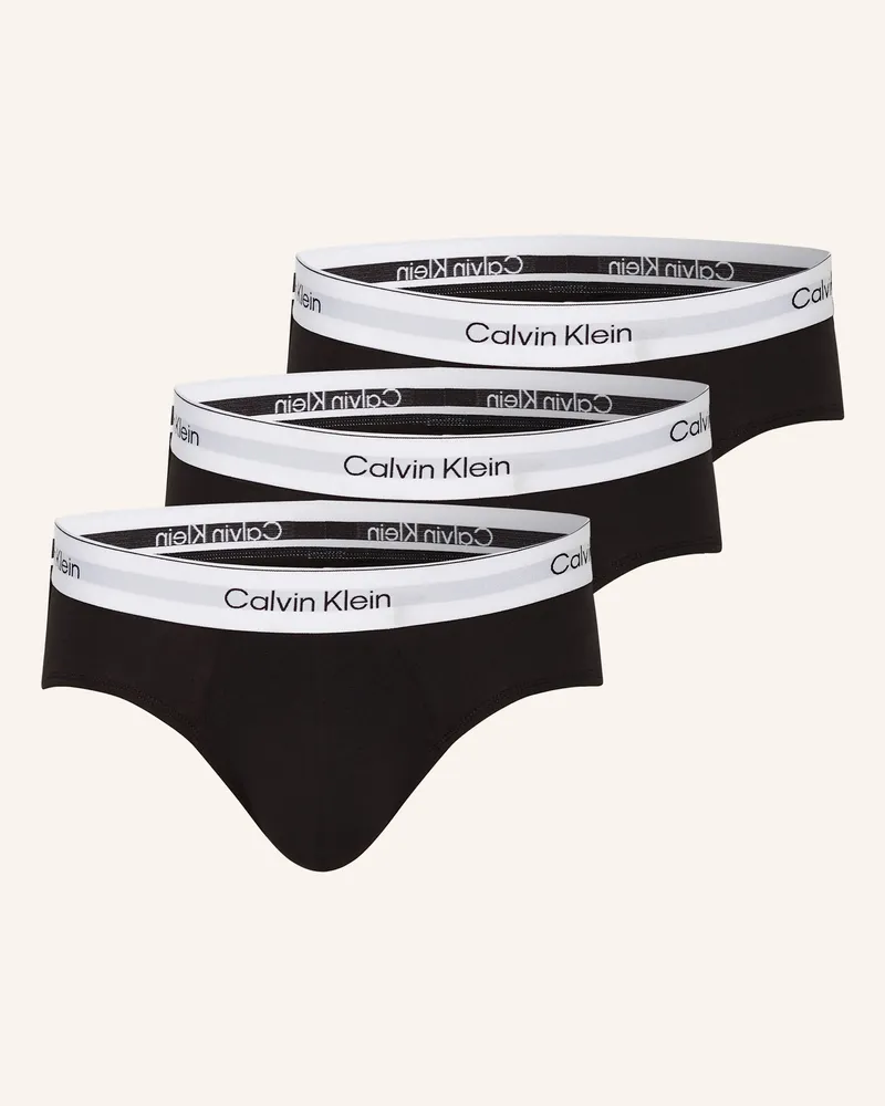 Calvin Klein 3er-Pack Boxershorts Icon Cotton Stretch schwarz Schwarz