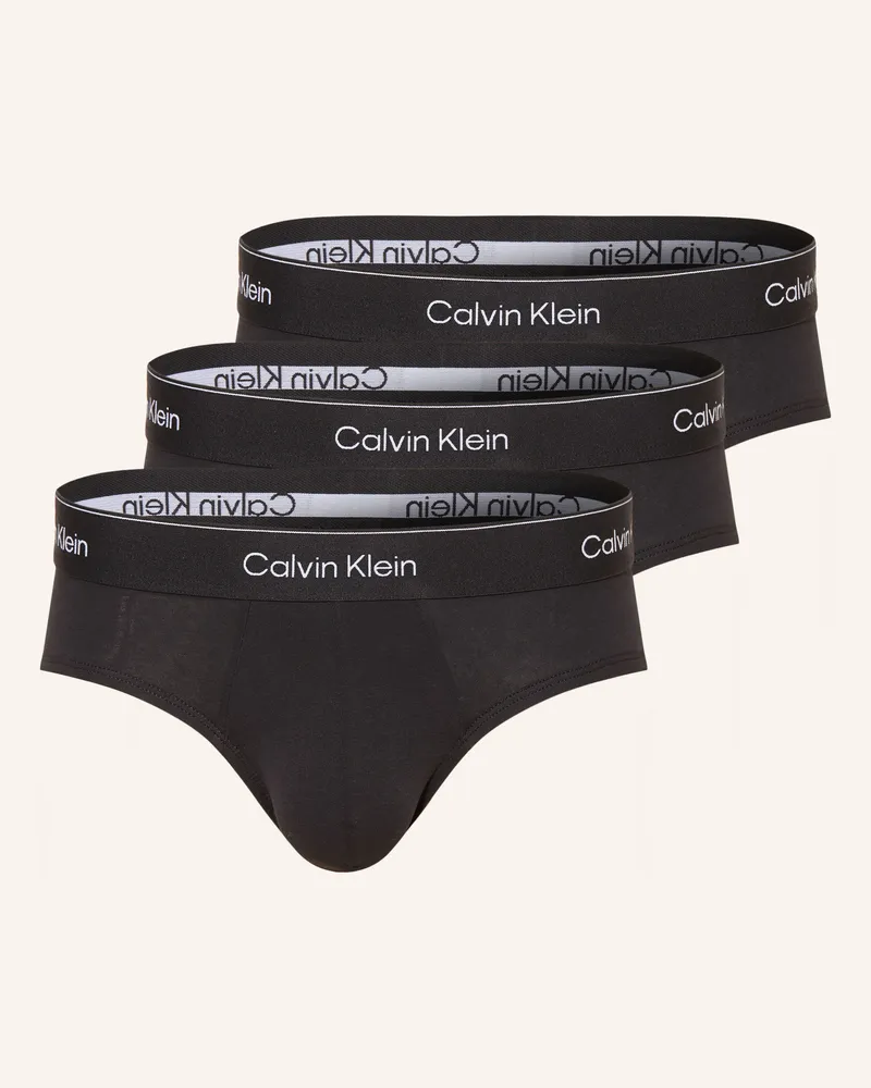 Calvin Klein 3er-Pack Boxershorts Icon Cotton Stretch schwarz Schwarz