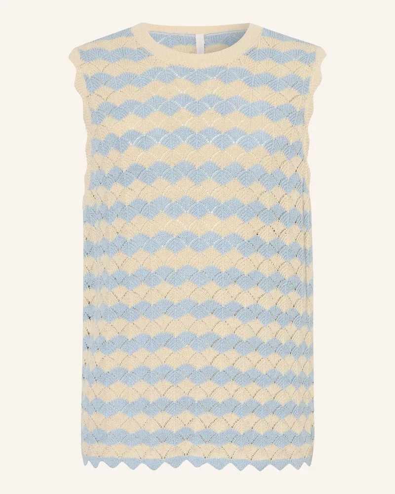 Zimmermann Stricktop Aster blau Hellblau