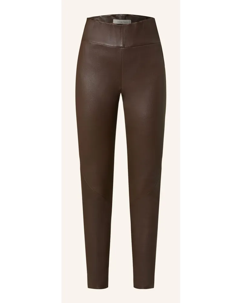 lilienfels Leder-Leggings Braun