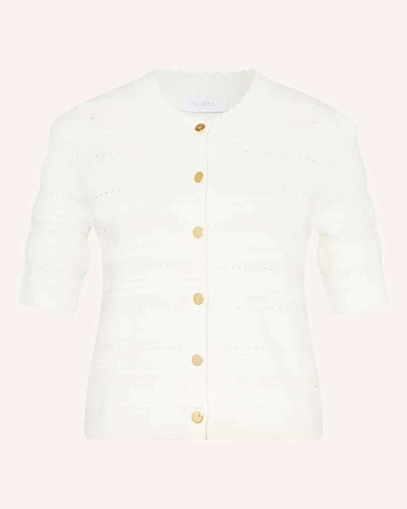 HOBBS London Strickjacke Mimi weiss Creme