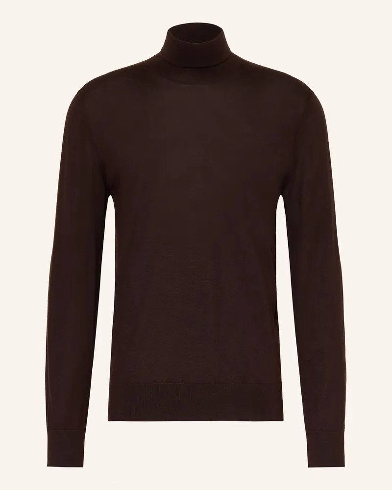Dolce & Gabbana Rollkragenpullover Aus Cashmere braun Dunkelbraun