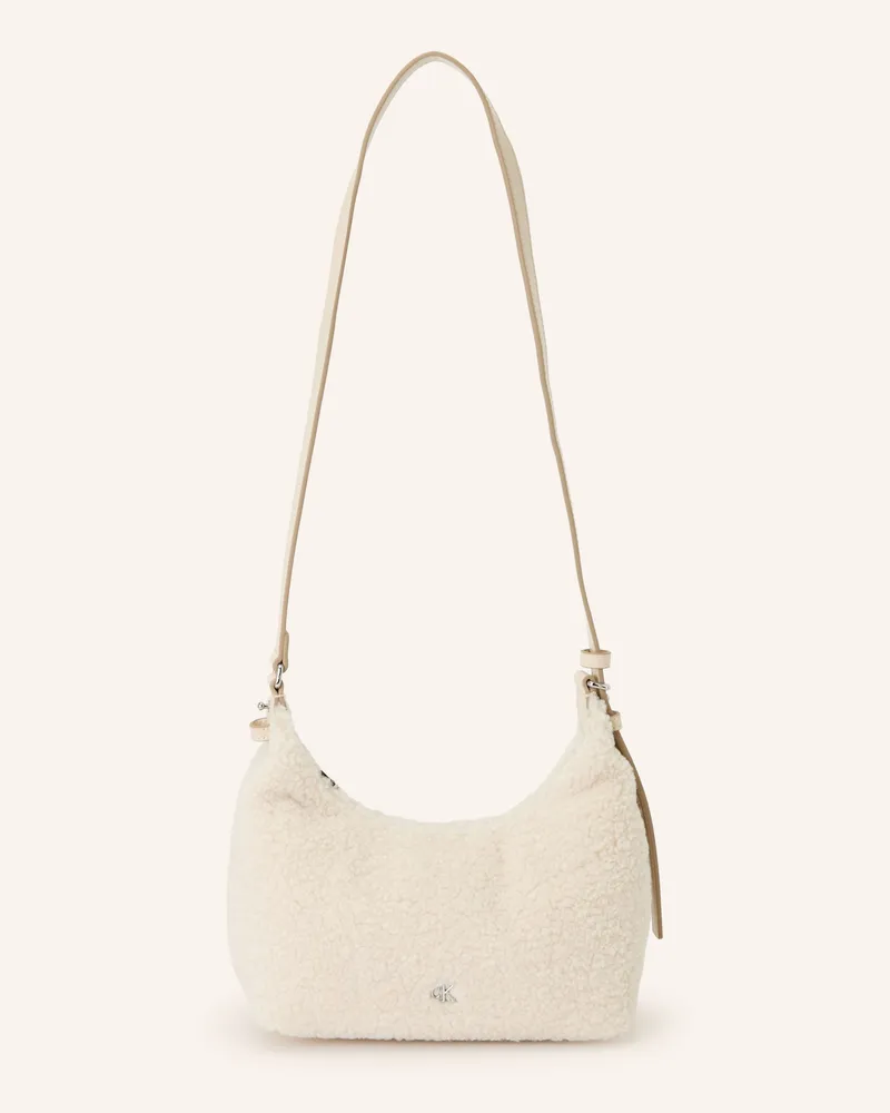 Calvin Klein Schultertasche weiss Beige