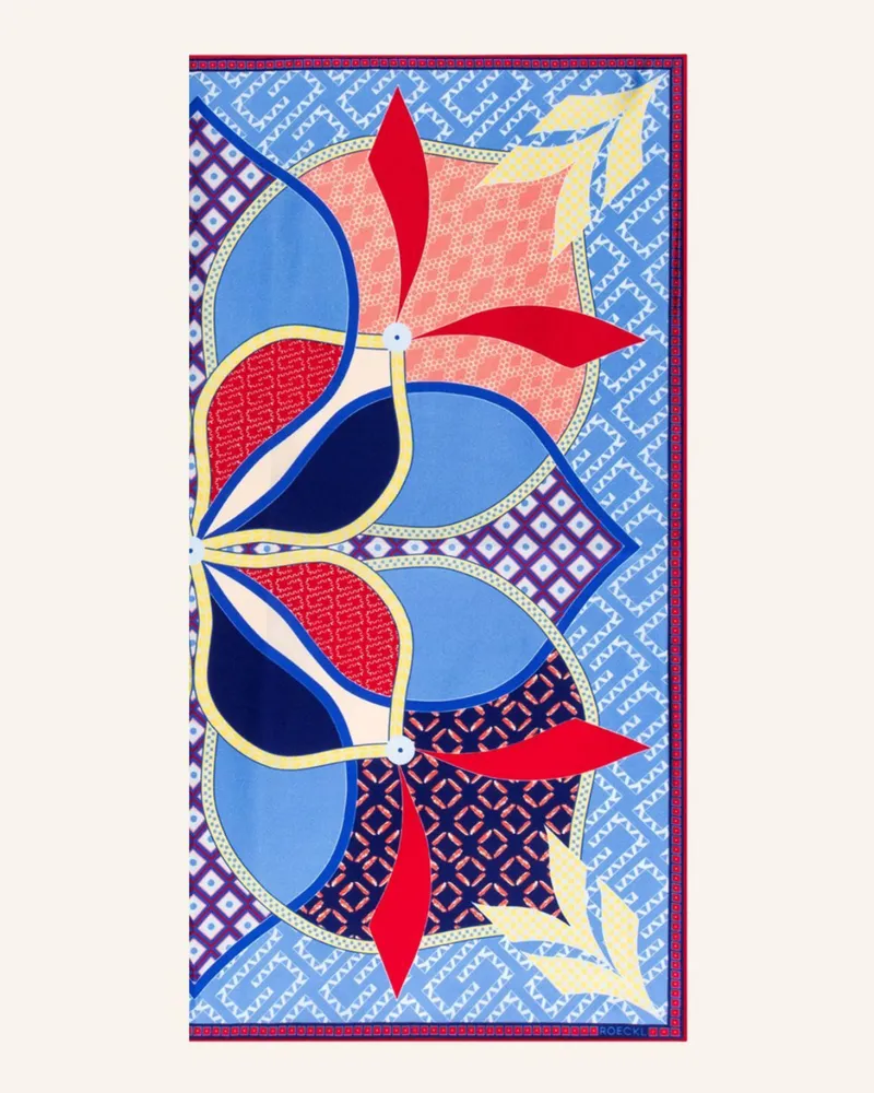 Roeckl Tücher FLOWER MANDALA Dunkelblau