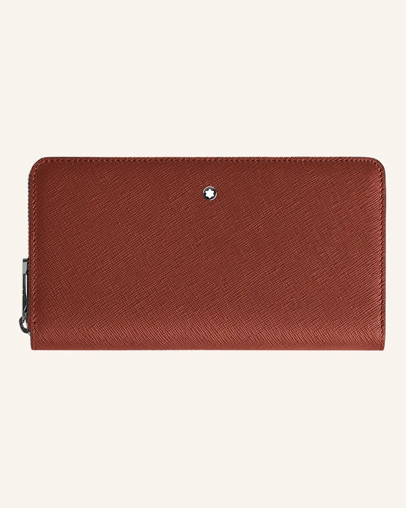 Montblanc Saffiano-Geldbörse Sartorial rot Braun