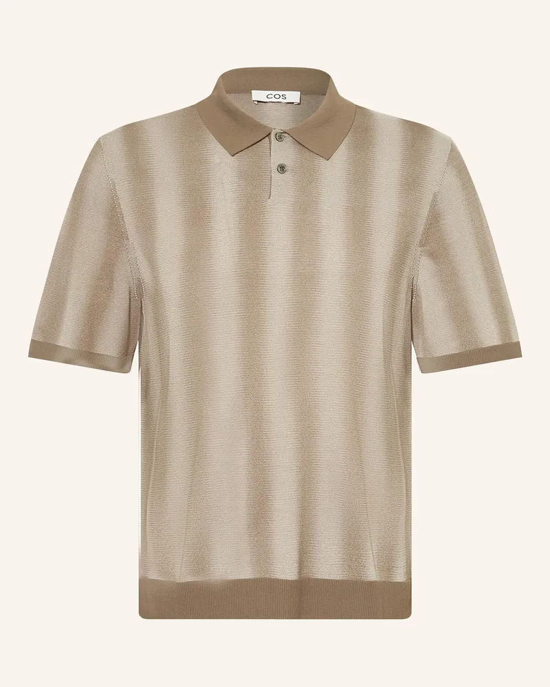 COS Strick-Poloshirt AKIDA Hellbraun