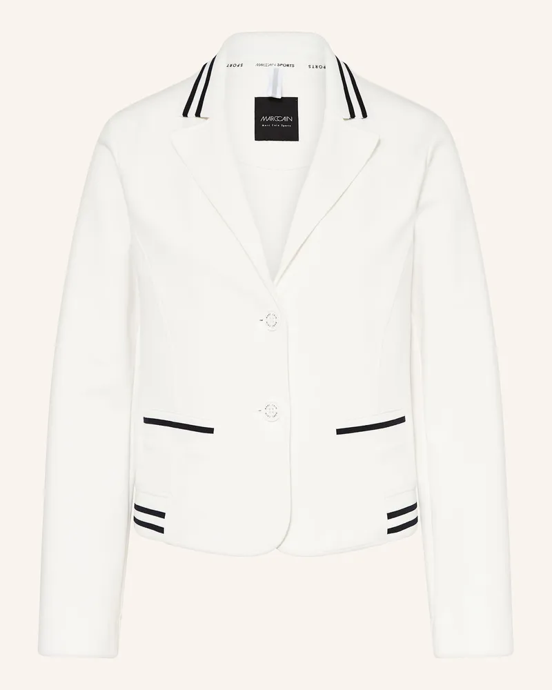 Marc Cain Jerseyblazer Im Materialmix weiss 110