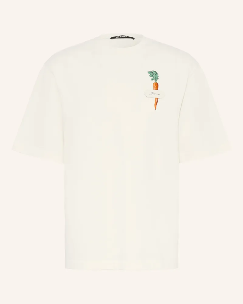 Jacquemus T-Shirt Le T-Shirt Carotte weiss Ecru
