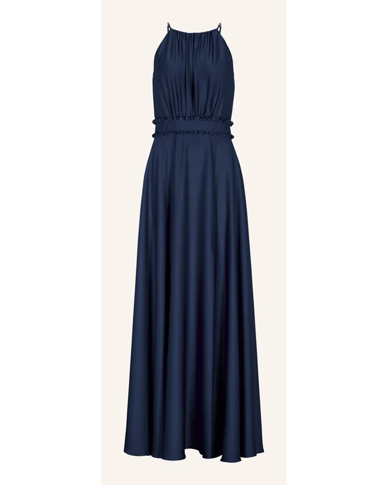 Swing Abendkleid aus Satin Blau