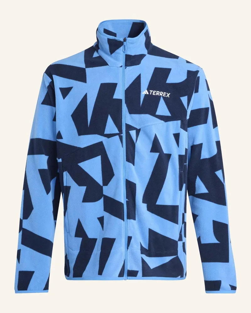 adidas Fleecejacke Terrex Multi Printed Full Zip blau Blau