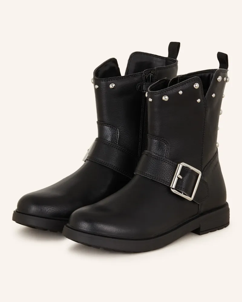 Geox Biker Boots J ECLAIR Schwarz