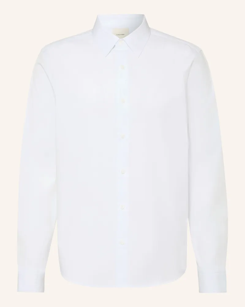 Calvin Klein Hemd Classic Fit weiss Weiss