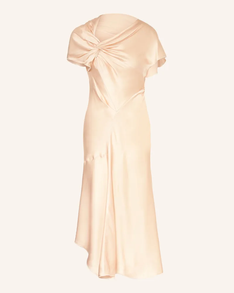 Victoria Beckham Cocktailkleid Aus Satin rosa Hellorange