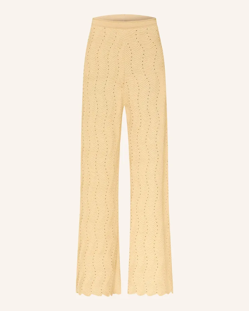 Sandro Marlenehose Mit Schmucksteinen gold Gold