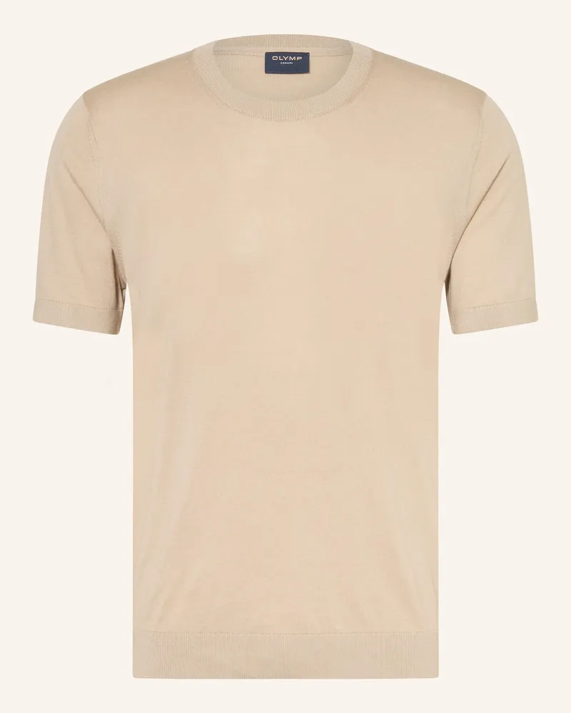 Olymp Strickshirt beige Beige
