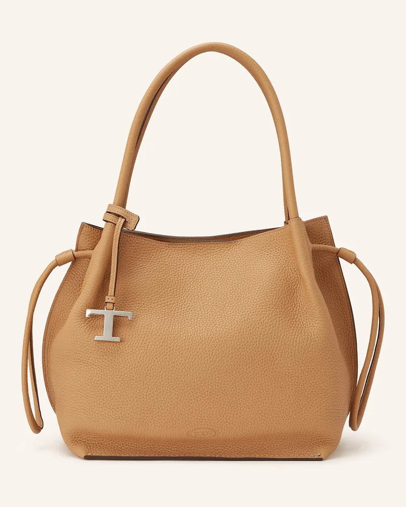 TOD'S Shopper Hellbraun