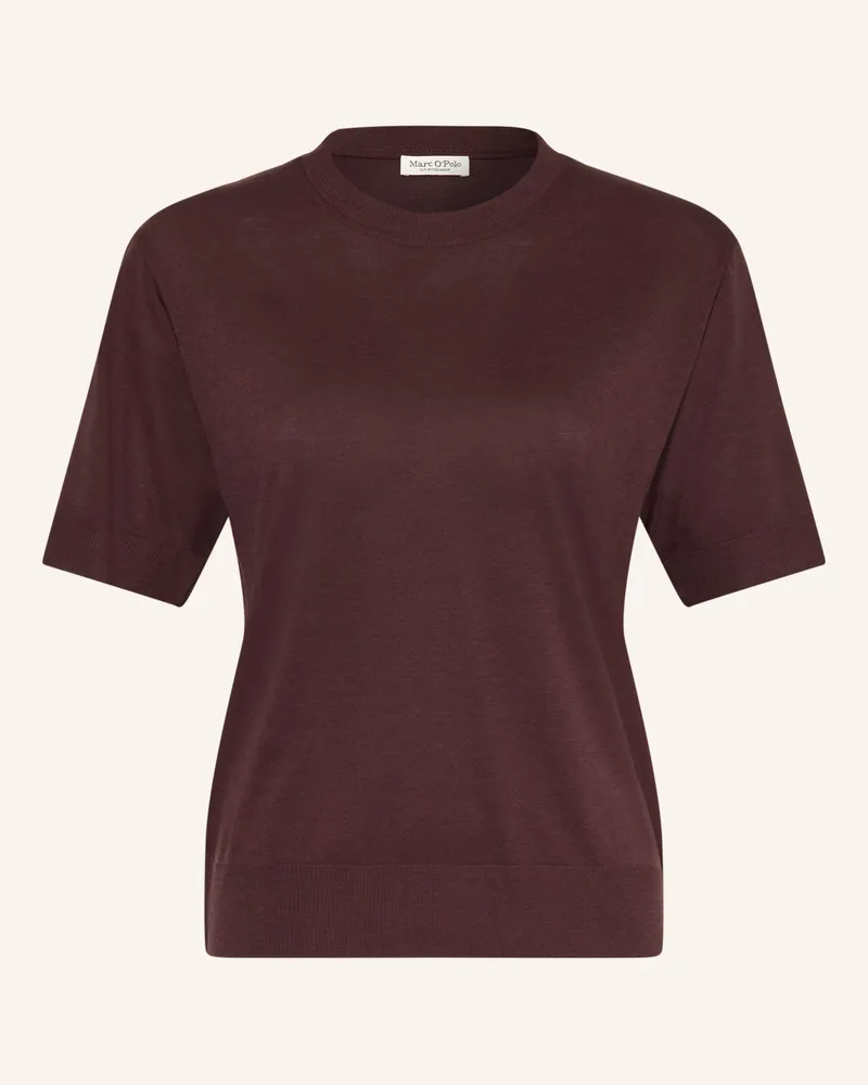 Marc O'Polo T-Shirt rot Dunkelbraun