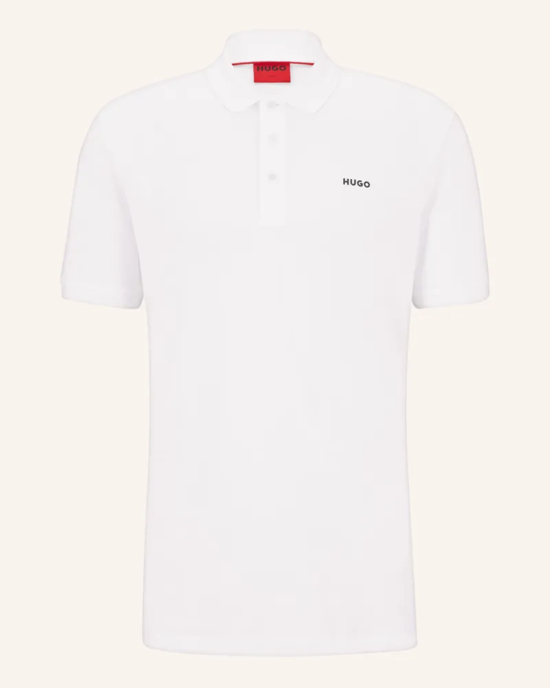 HUGO BOSS Piqué-Poloshirt Donos Regular Fit weiss Weiss