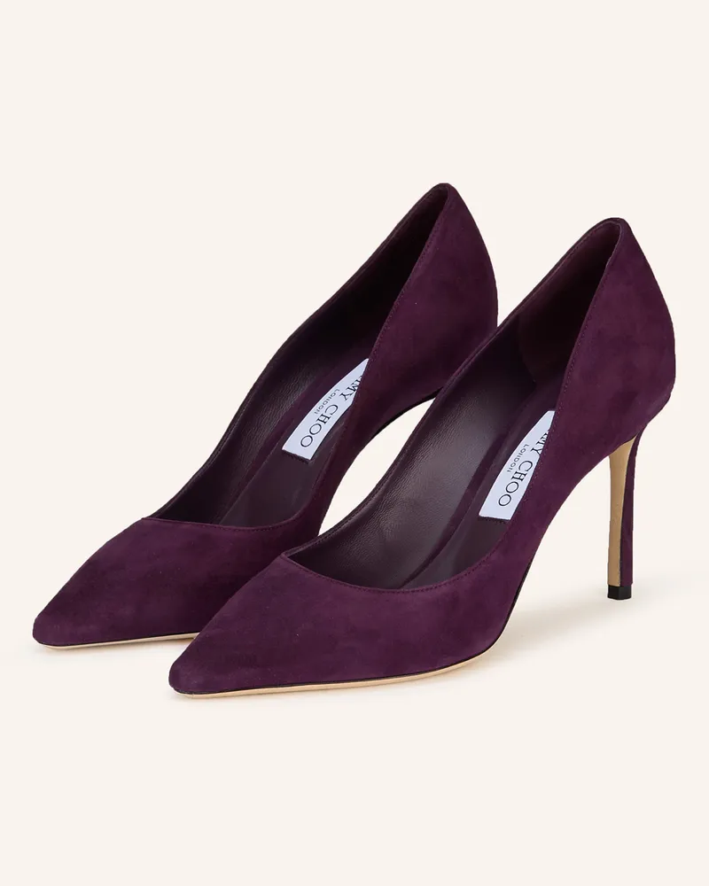 Jimmy Choo Pumps Romy 85 braun Dunkellila