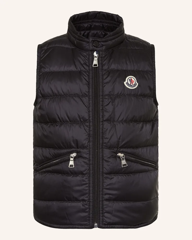 Moncler Daunenweste Gui schwarz Schwarz