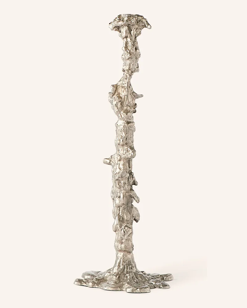 POLSPOTTEN Kerzenhalter Drip Xxl silber Silber