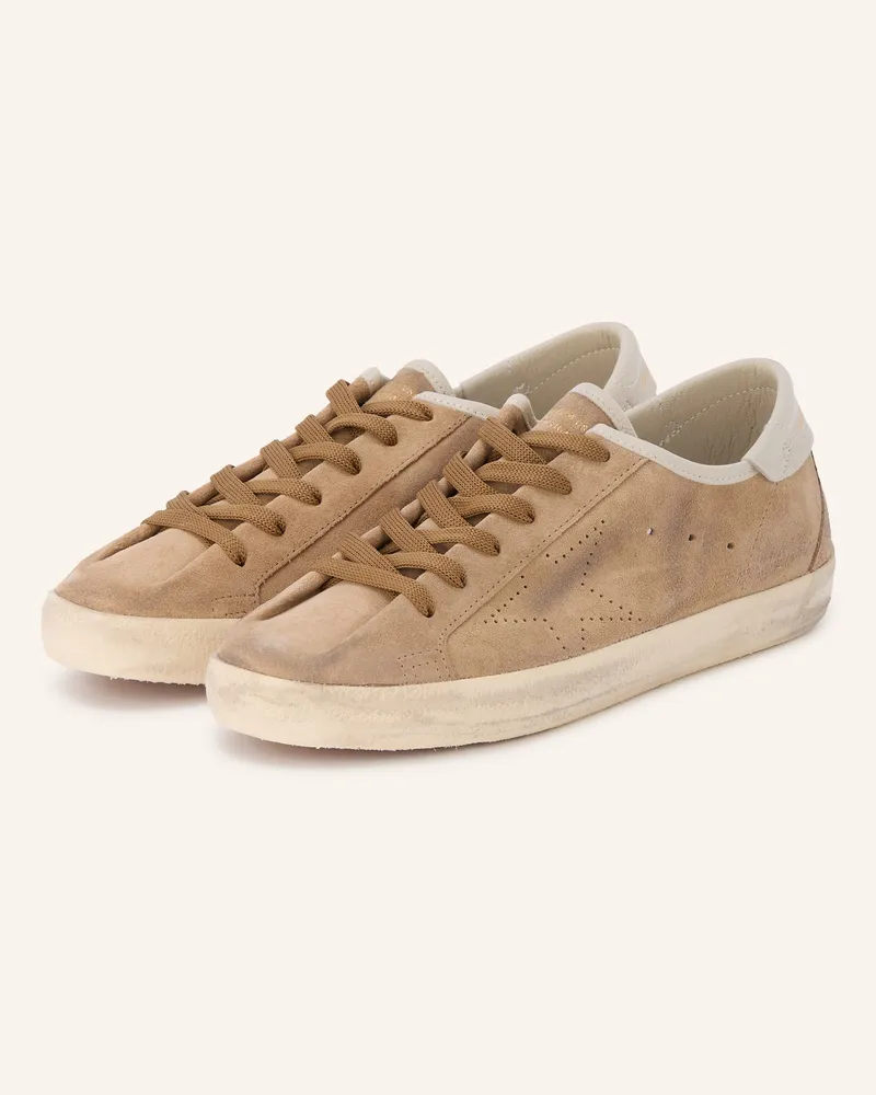 Golden Goose Sneaker Super-Star braun Hellbraun