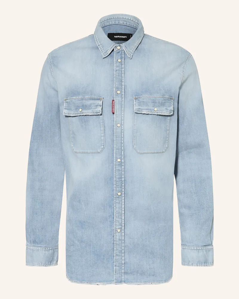 Dsquared2 Jeanshemd Regular Fit Hellblau