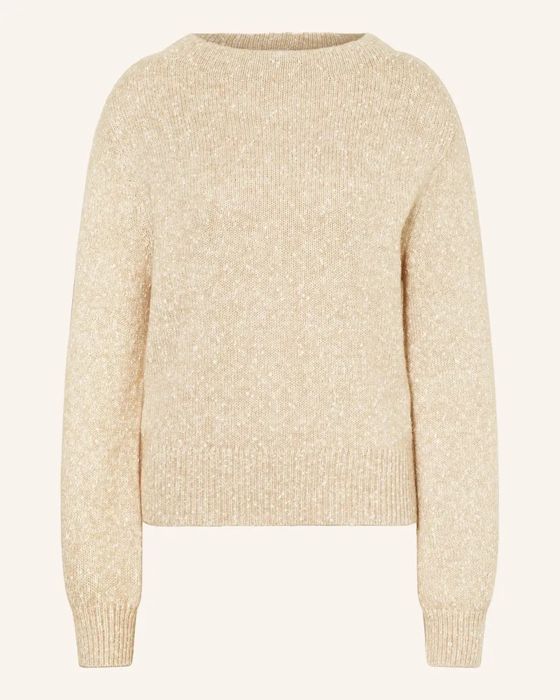OPUS Bouclé-Pullover PANEP Beige