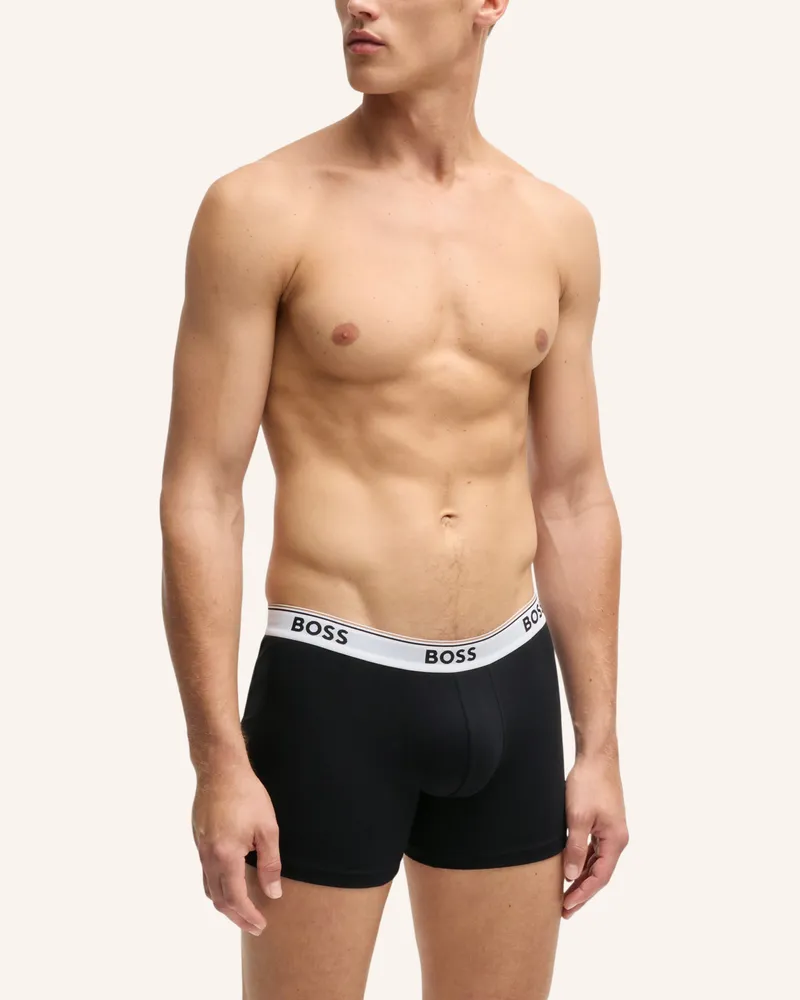 HUGO BOSS 3er-Pack Boxershorts Power schwarz Schwarz