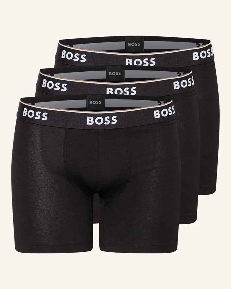 HUGO BOSS 3er-Pack Boxershorts Power schwarz Schwarz