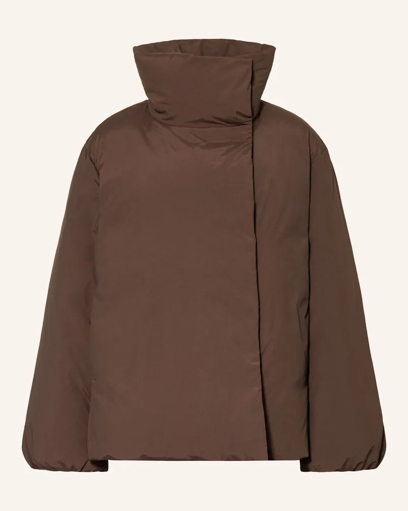 Arket Daunenjacke braun Dunkelbraun