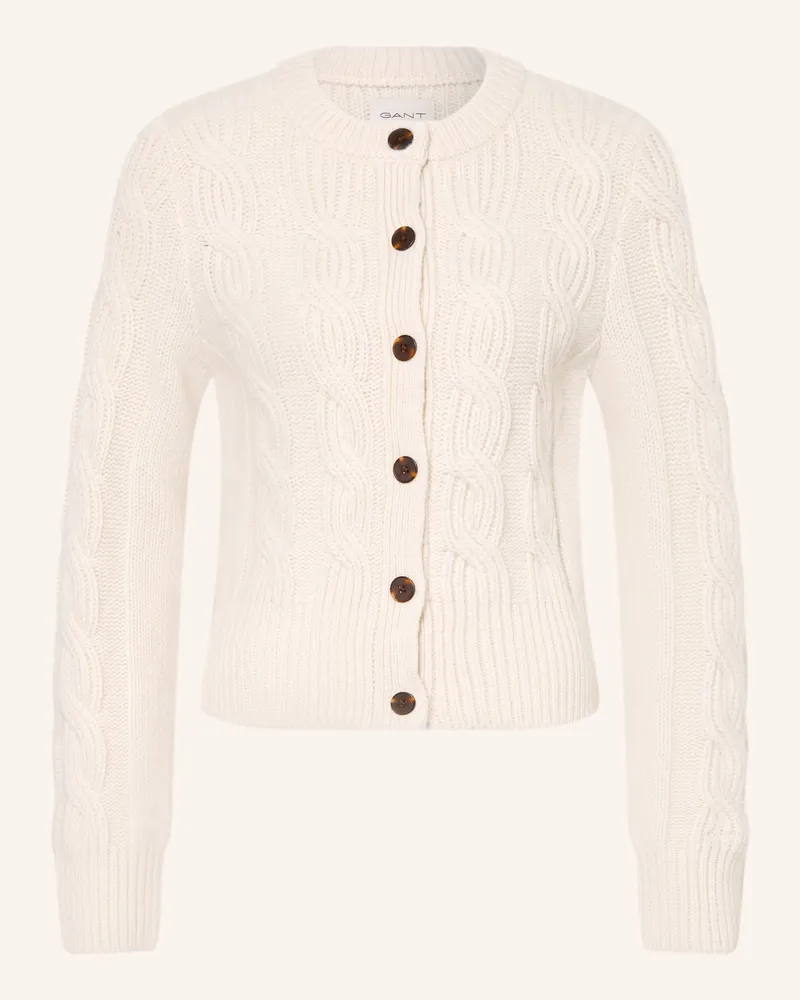 Gant Strickjacke weiss Creme